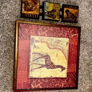 safari themed wall art